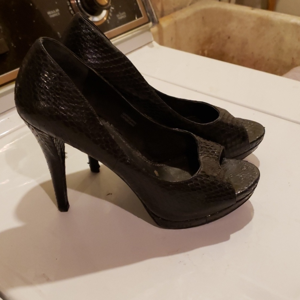 Vera Wang Lavendar Platform Stilettos